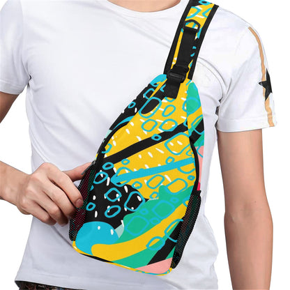 Bright And Colourful - Cross-Body Chest Bag Cross-Body Chest Bag Printed Offshore