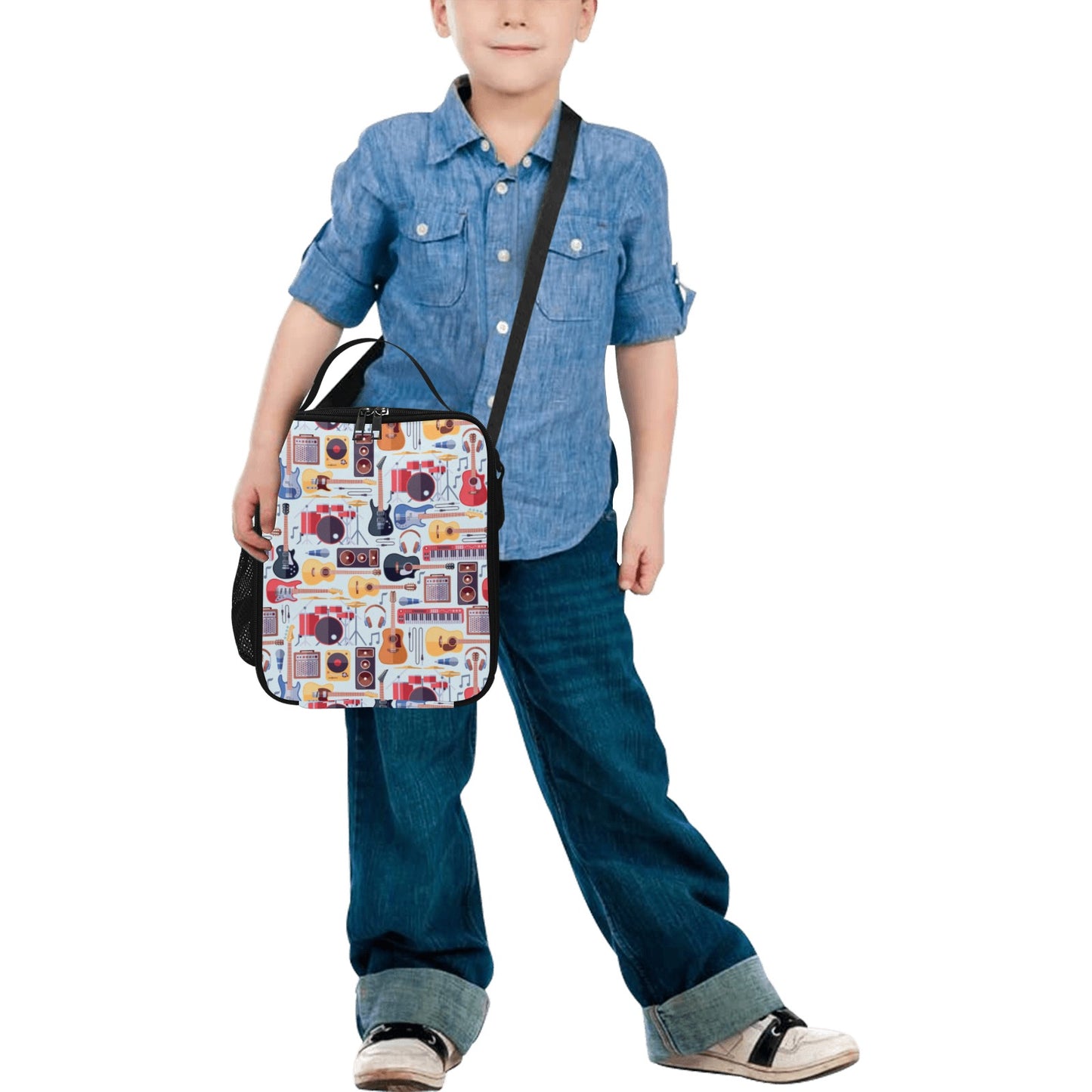 Musical Instruments - Crossbody Lunch Bag for Kids Kids Crossbody Lunch Bag