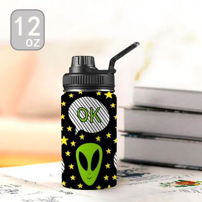 Alien OK - Kids Water Bottle with Chug Lid (12 oz) Kids Water Bottle with Chug Lid Printed Offshore