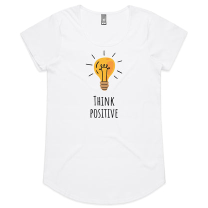 Think Positive - Womens Scoop Neck T-Shirt