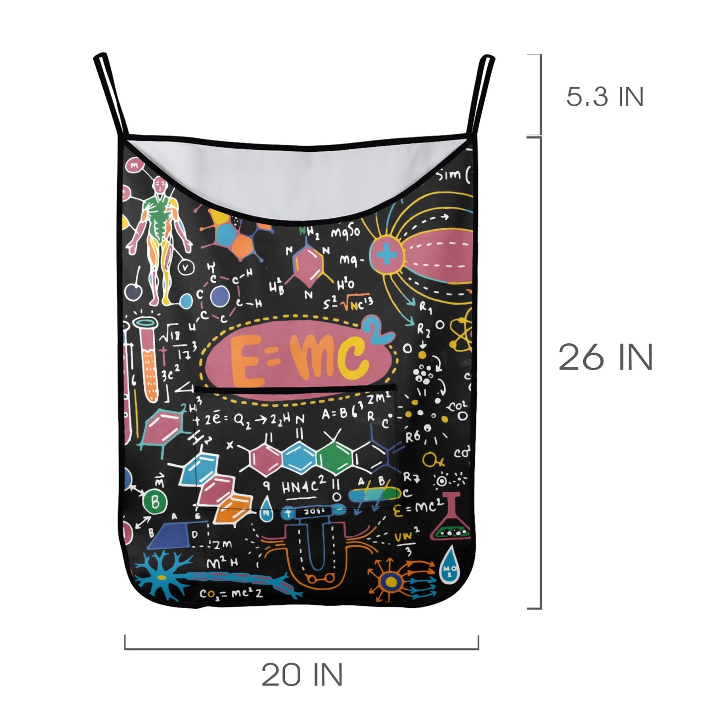 Science Time Blackboard - Hanging Laundry Bag