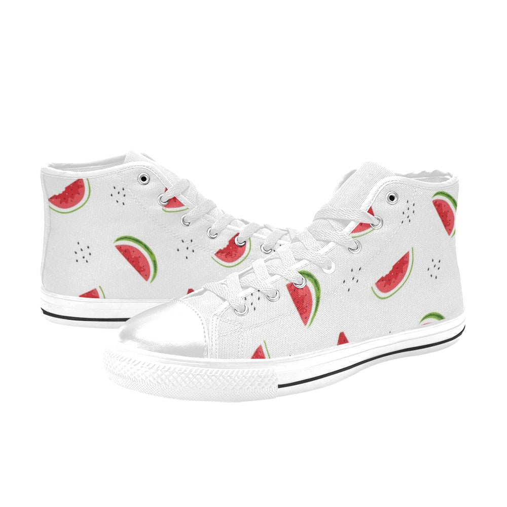 Watermelon - Women's High Top Canvas Shoes