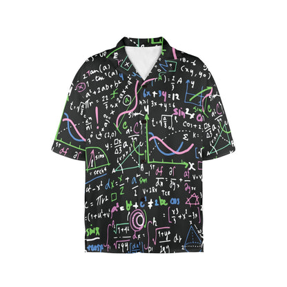 Equations In Green And Pink - Womens Hawaiian Shirt