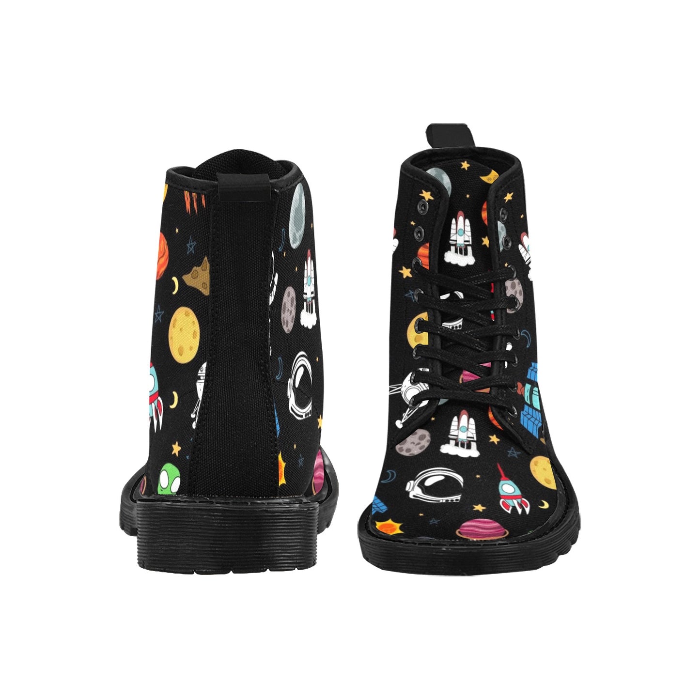 Kids Space - Martin Boots for Women (Black)