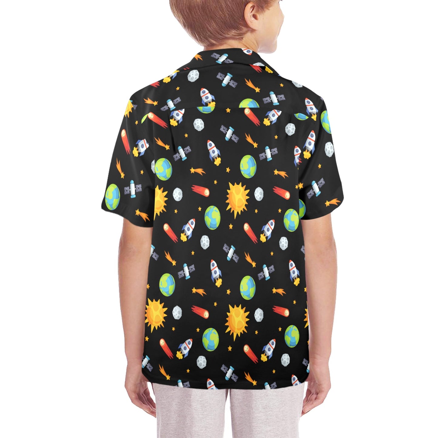 Busy Space - Senior Boys Hawaiian Shirt