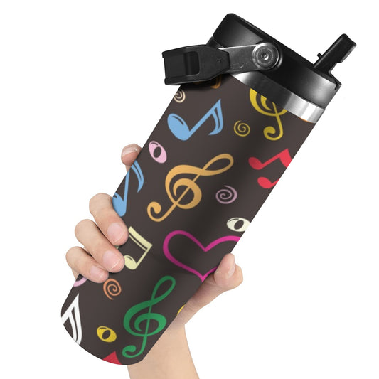 Music Notes - 30oz Tumbler with Top Handle