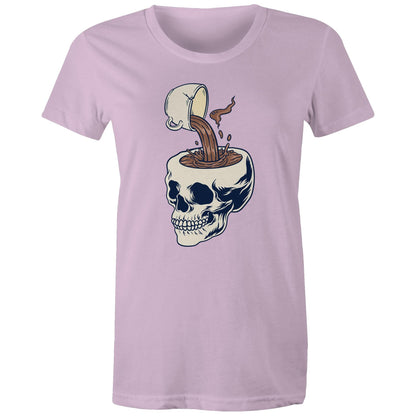 Coffee Skull - Womens T-shirt