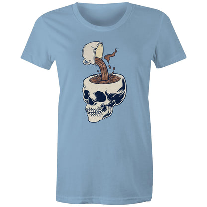 Coffee Skull - Womens T-shirt