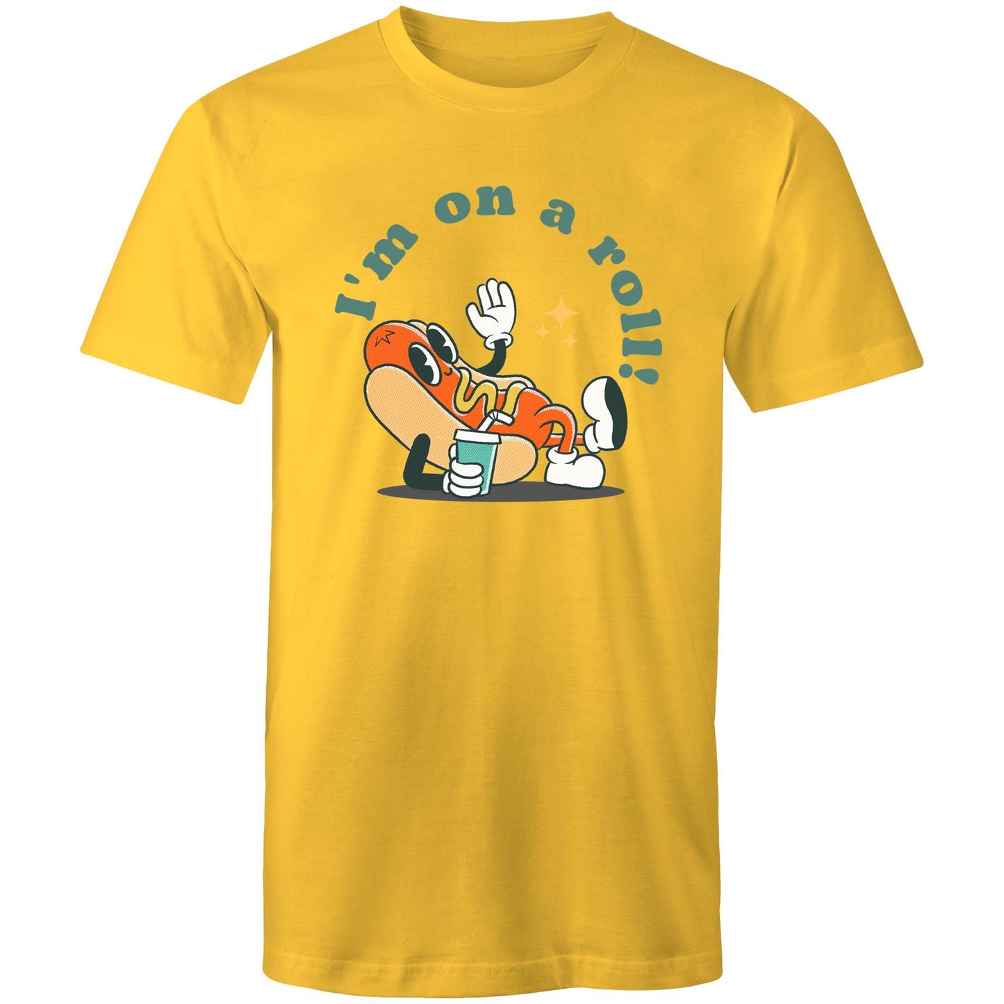 Hotdog, I'm On A Roll - Mens T-Shirt