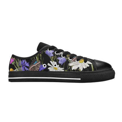 Butterfly Flowers - Women's Classic Canvas Shoes