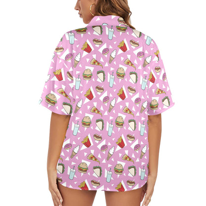 Fast Food - Womens Hawaiian Shirt