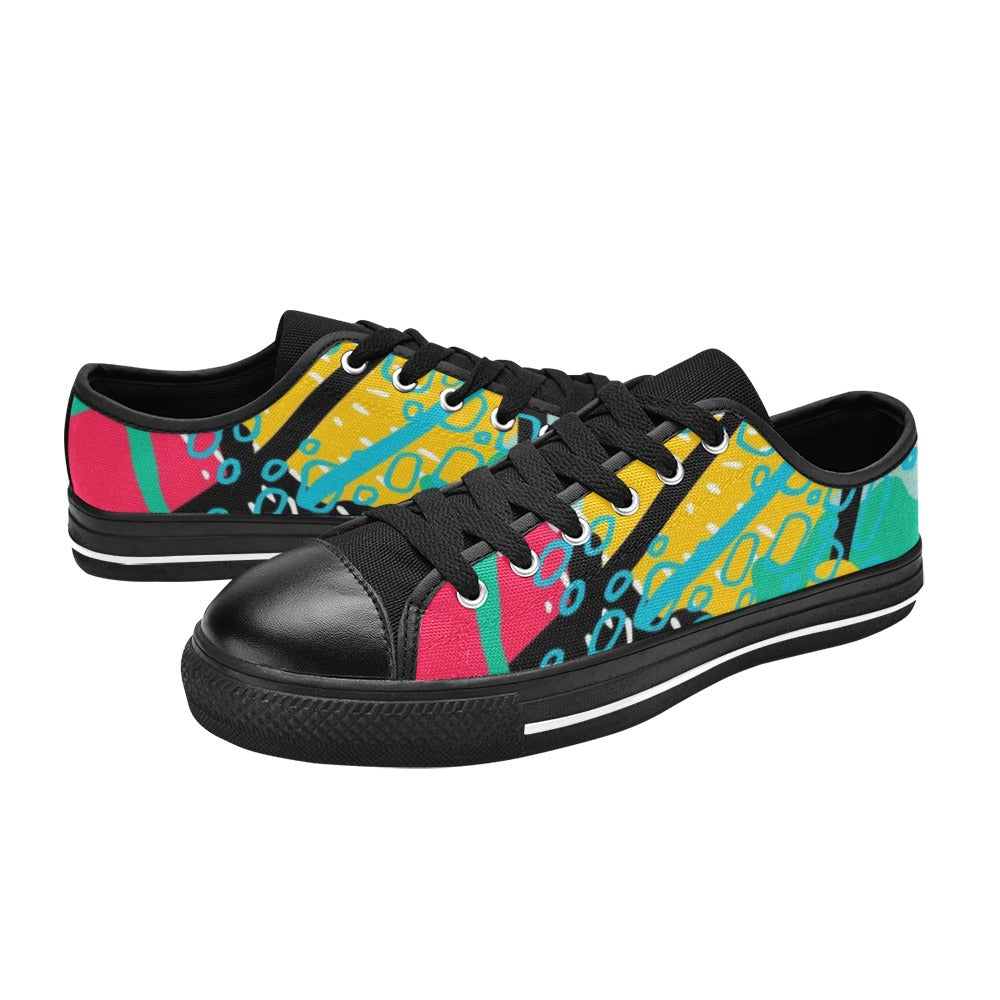 Bright And Colourful - Men's Classic Canvas Shoes