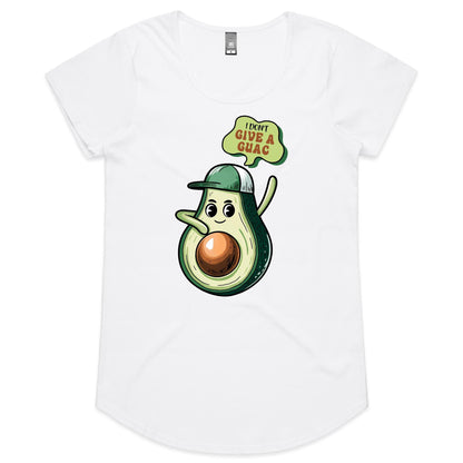 Avocado, I Don't Give A Guac - Womens Scoop Neck T-Shirt