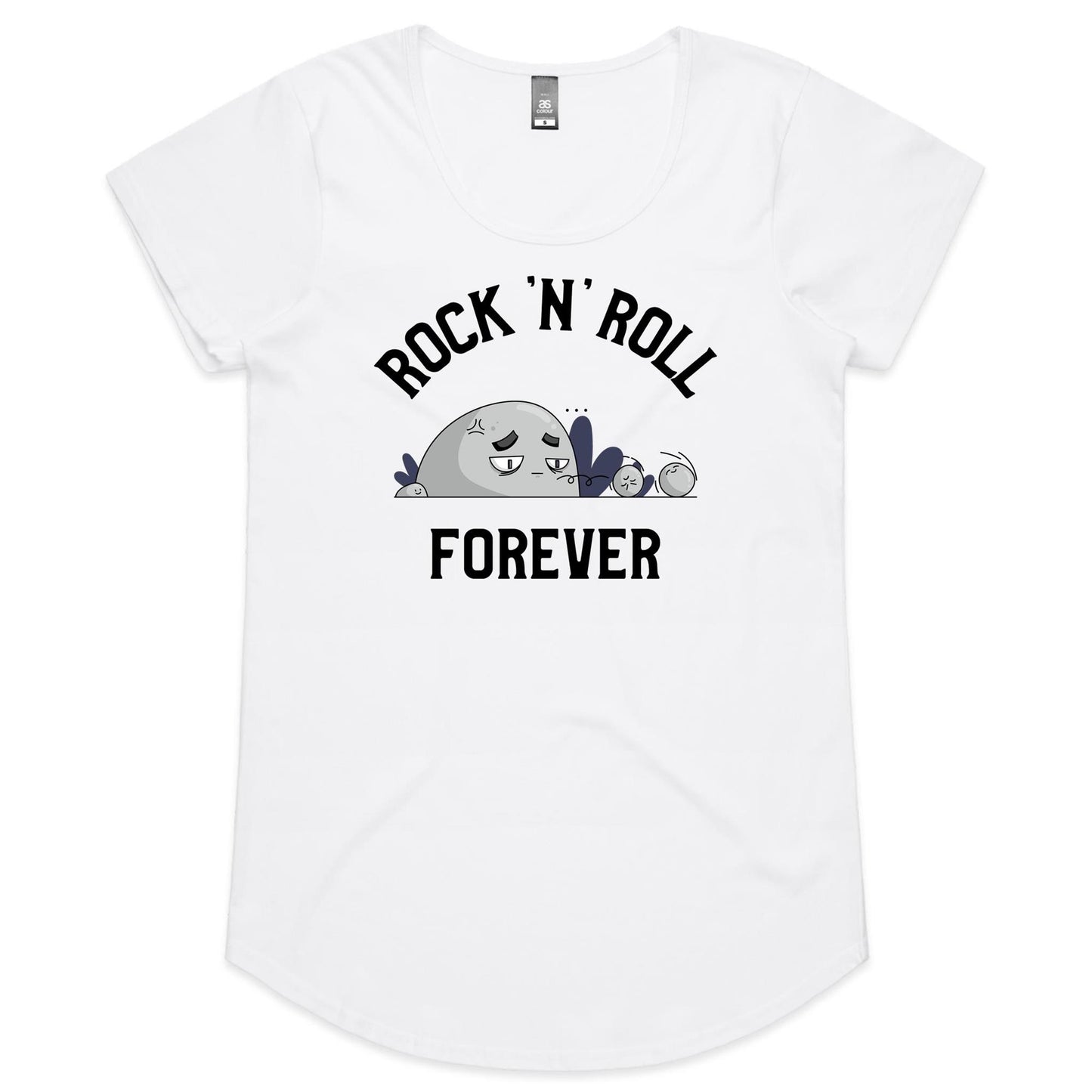 Rock And Roll Forever - Womens Scoop Neck T-Shirt