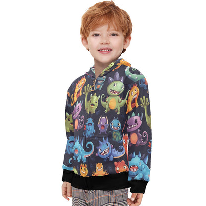 Monster Mania - Junior Boys Zip Up Hoodie