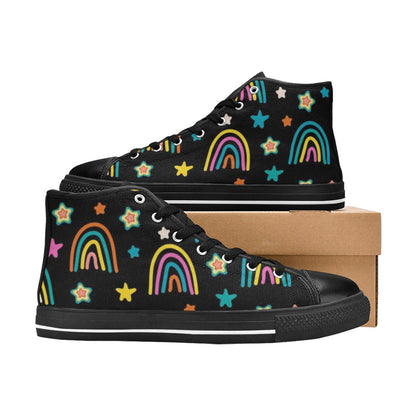 Rainbows - Kids High Top Canvas Shoes Kids High Top Canvas Shoes Printed Offshore