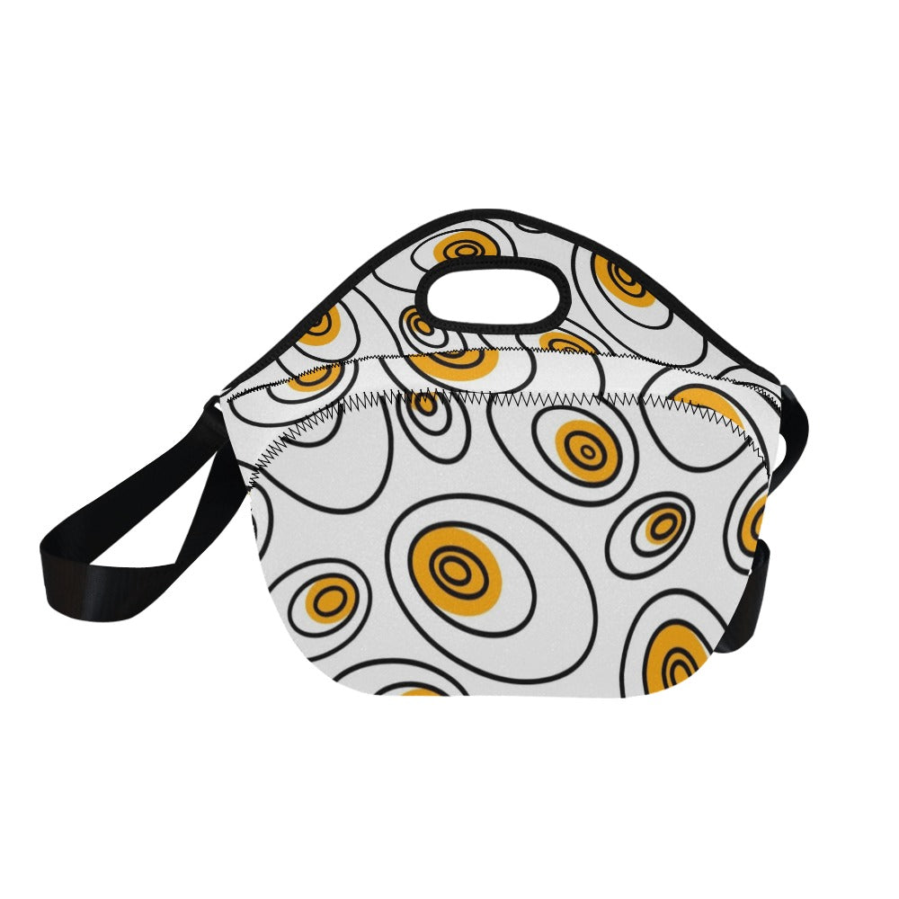 Abstract Eggs - Neoprene Lunch Bag/Large Neoprene Lunch Bag/Large Printed Offshore