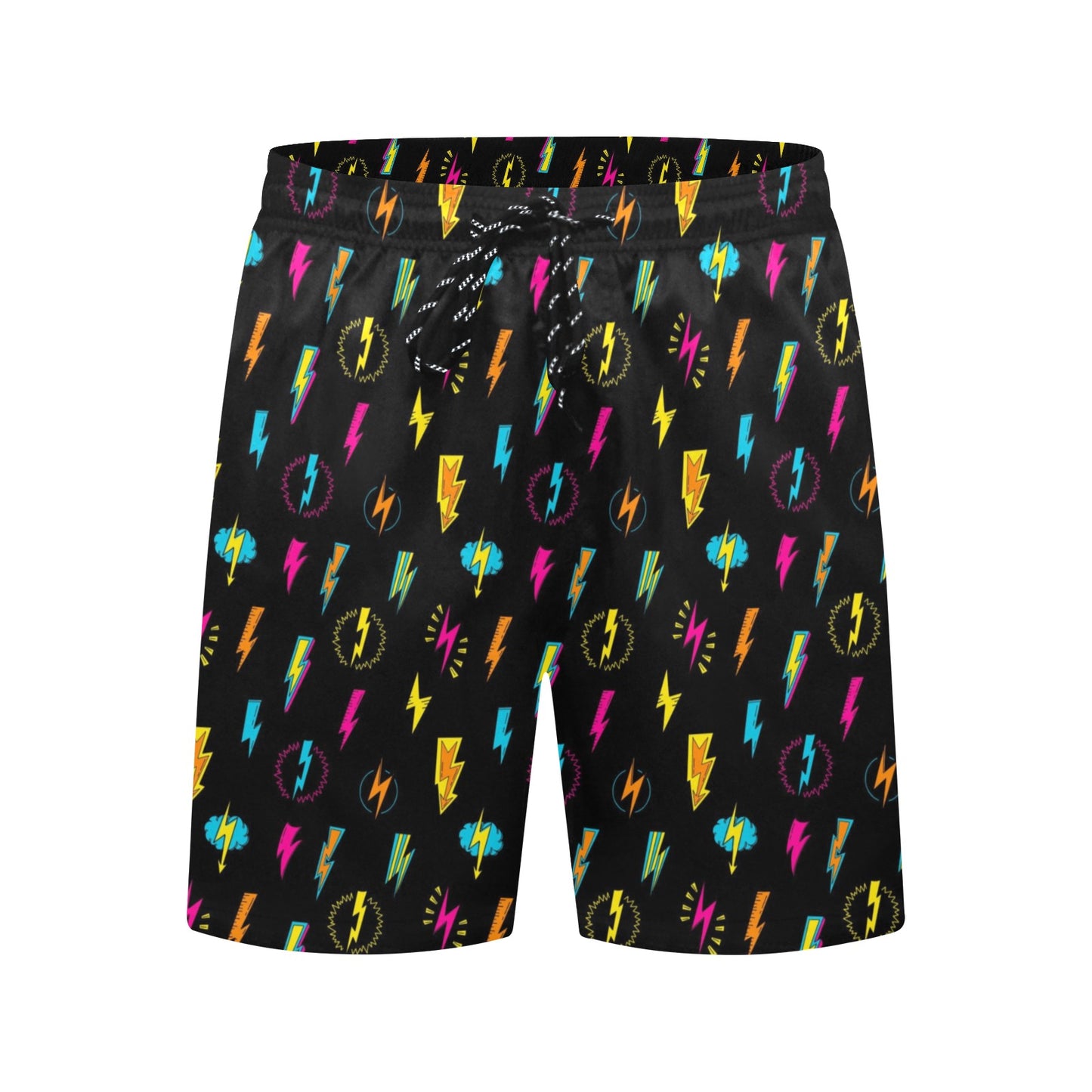 Fun Lightning - Men's Mid-Length Beach Shorts