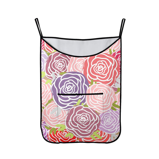 Abstract Roses - Hanging Laundry Bag