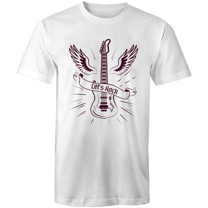 Let's Rock, Guitar - Mens T-Shirt