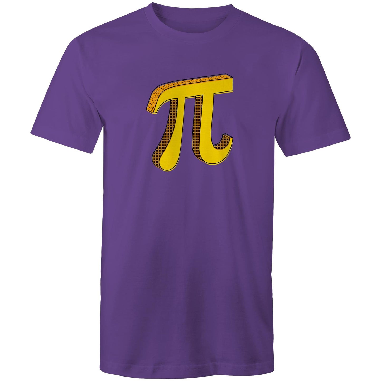 Pi - Mens T-Shirt Purple Mens T-shirt Printed In Australia Science