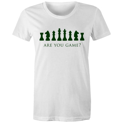 Are You Game, Chess - Womens T-shirt