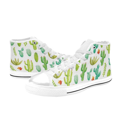 Cactus - Women's High Top Canvas Shoes