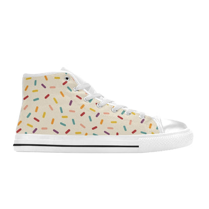 Sprinkles - Men's High Top Canvas Shoes