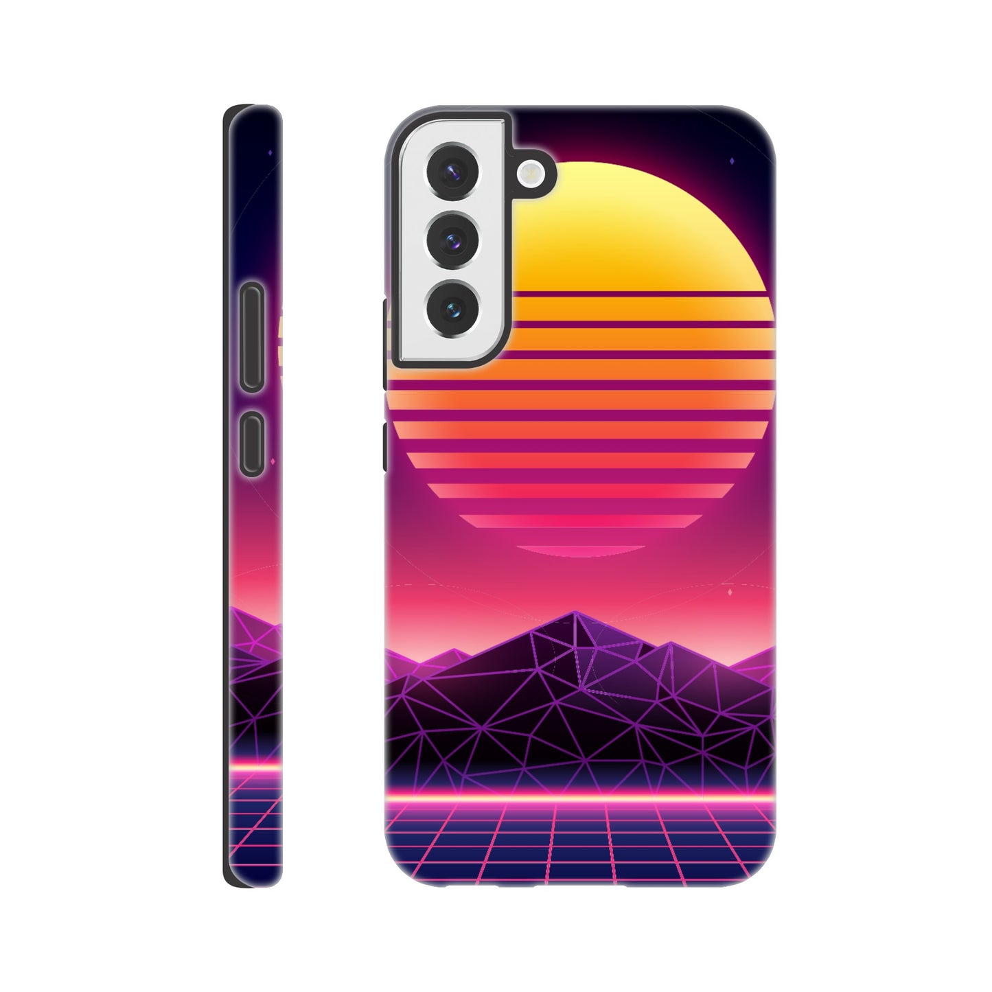 80's Sunrise - Phone Tough Case Galaxy S22 Plus Phone Case Games Globally Fulfilled Retro Sci Fi