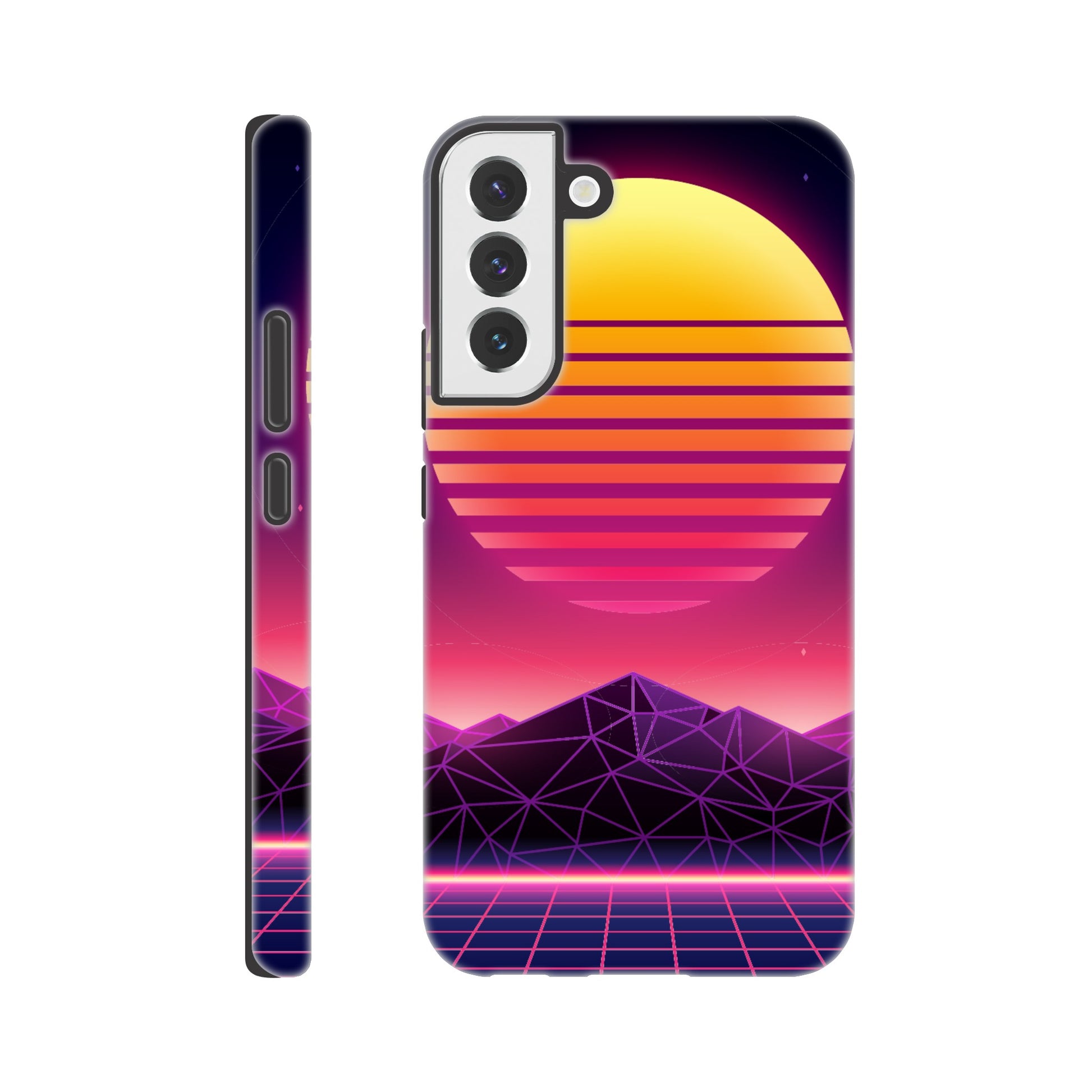 80's Sunrise - Phone Tough Case Galaxy S22 Plus Phone Case Games Globally Fulfilled Retro Sci Fi