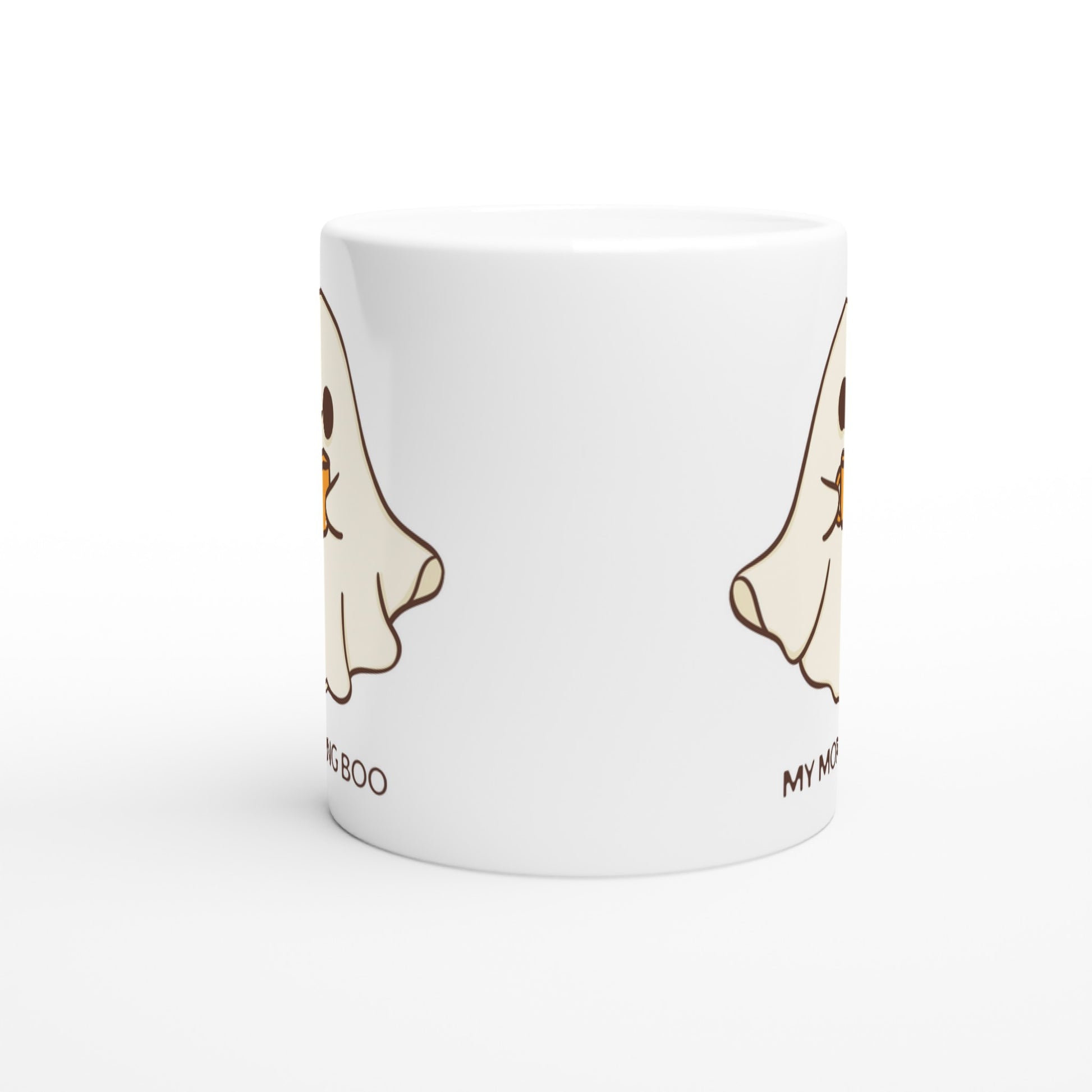 My Morning Boo - White 11oz Ceramic Mug White 11oz Mug Coffee Sci Fi