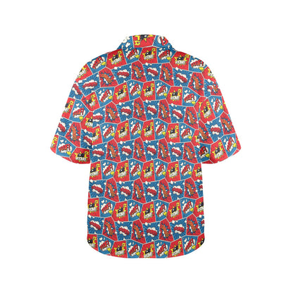 Comic Book Pop - Womens Hawaiian Shirt