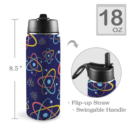 Atoms - Insulated Water Bottle with Straw Lid (18oz) Insulated Water Bottle with Swing Handle Printed Offshore