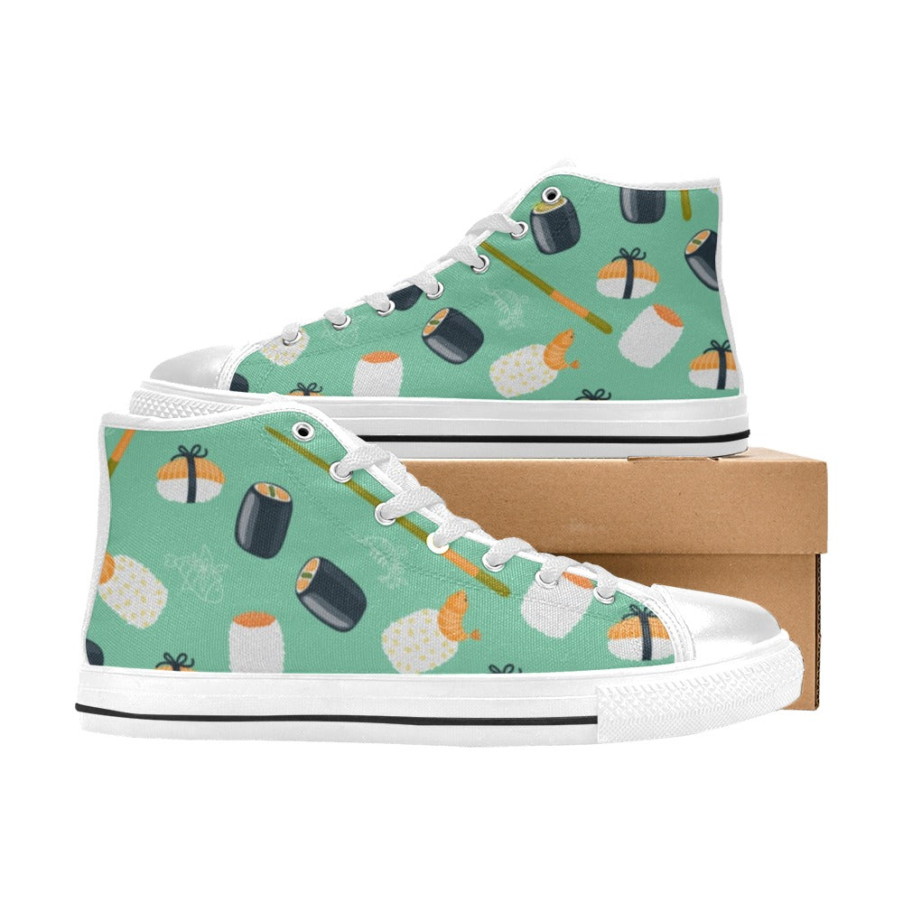 Cute Sushi - Women's High Top Canvas Shoes