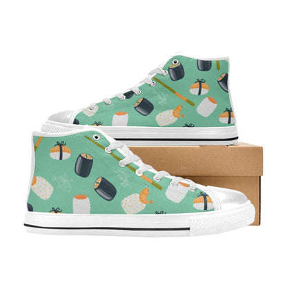 Cute Sushi - Women's High Top Canvas Shoes