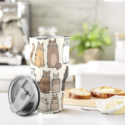 Lots Of Cats - 30oz Insulated Stainless Steel Mobile Tumbler