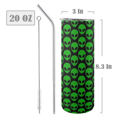 Aliens - 20oz Tall Skinny Tumbler with Lid and Straw