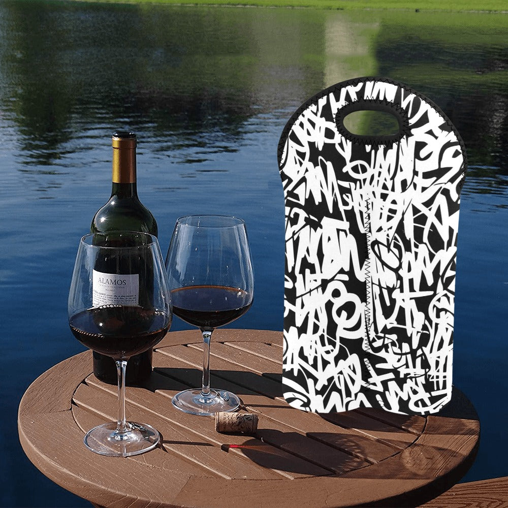 Graffiti - 2-Bottle Neoprene Wine Bag 2 Bottle Wine Bag Printed Offshore