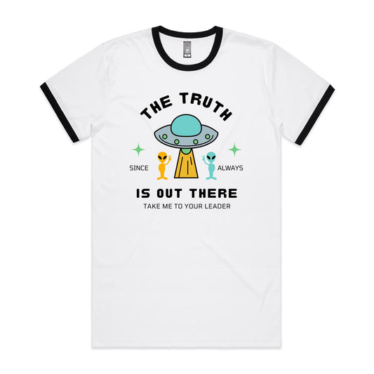 The Truth Is Out There, Alien, UFO - Staple Ringer Tee