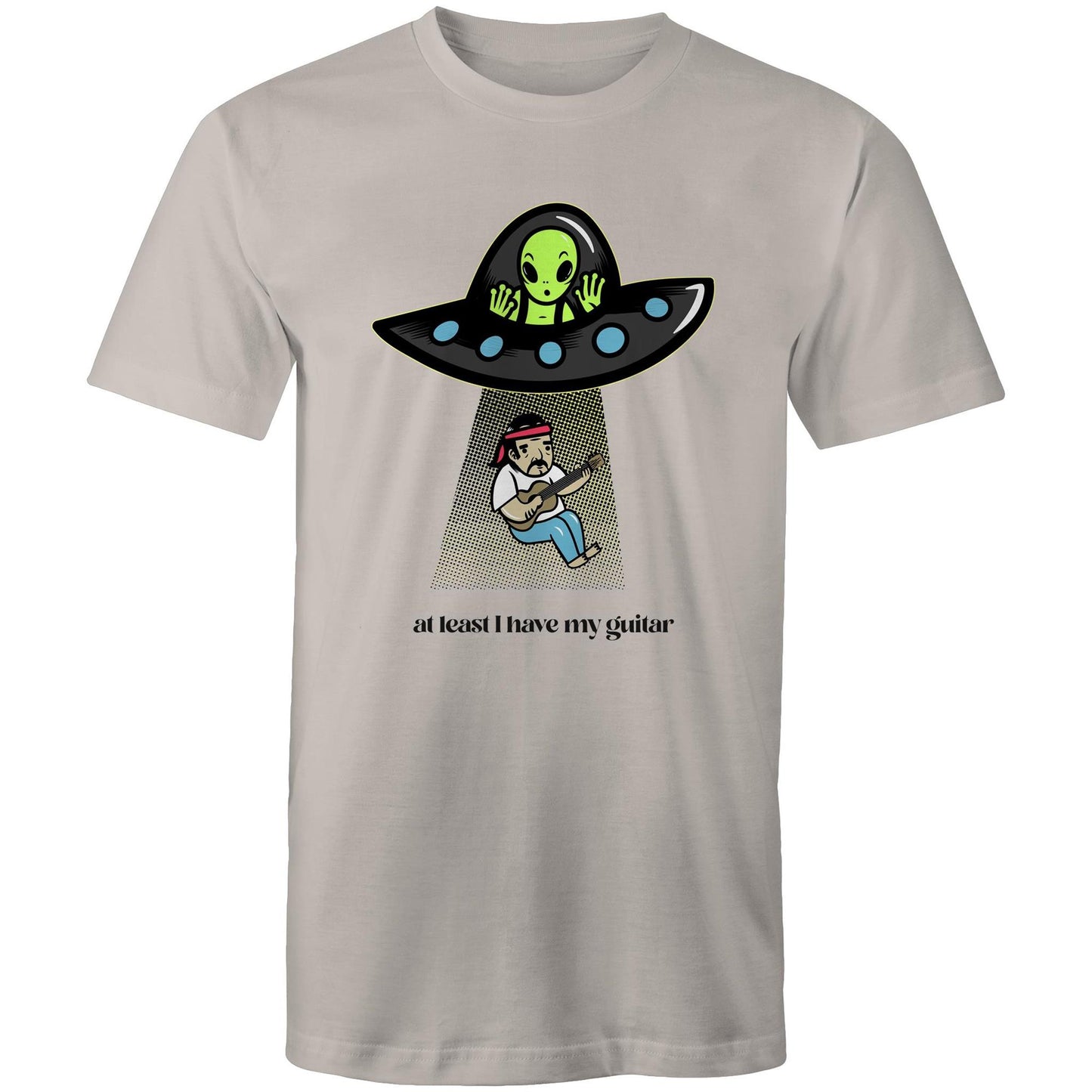 Alien Abduction, At Least I Have My Guitar - Mens T-Shirt