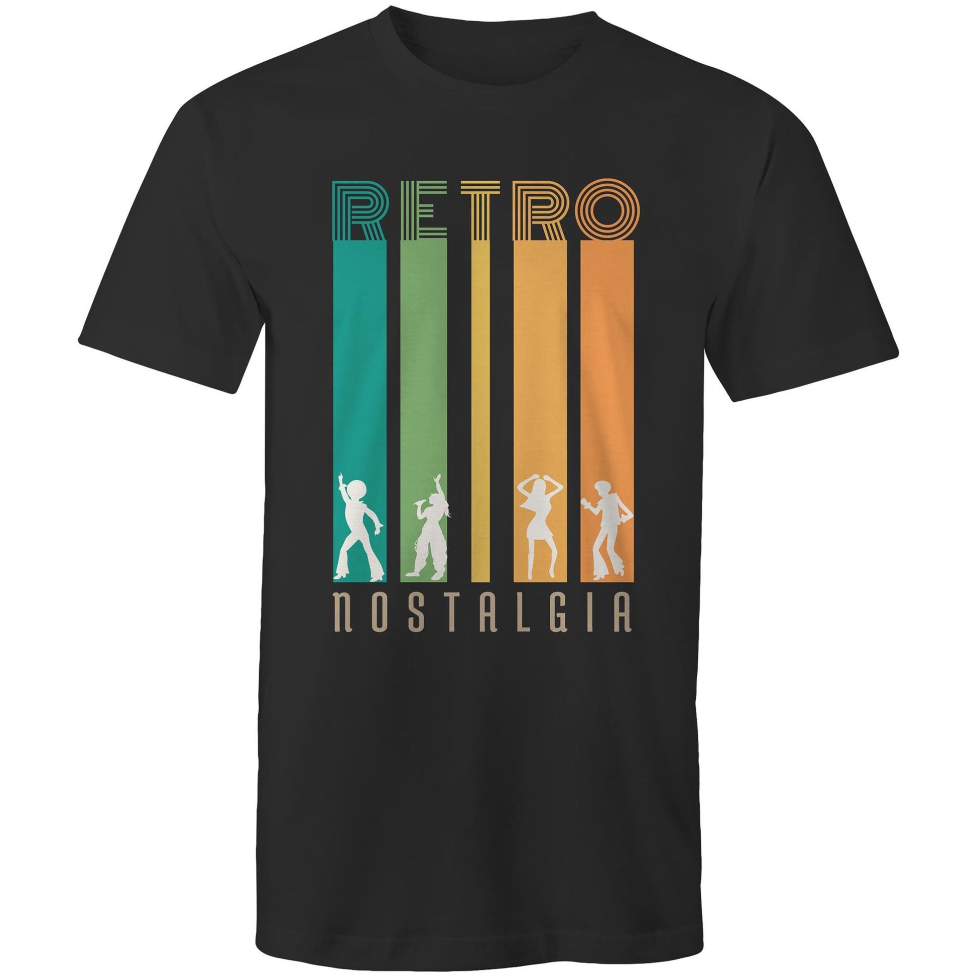 Retro Nostalgia - Mens T-Shirt Black Mens T-shirt Retro