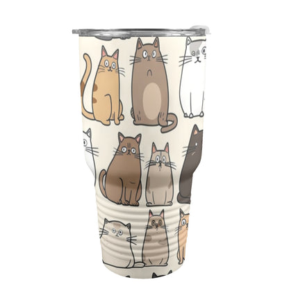 Lots Of Cats - 30oz Insulated Stainless Steel Mobile Tumbler