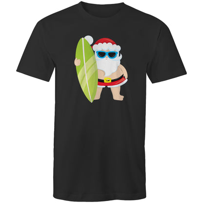 Surfing Santa - Mens T-Shirt