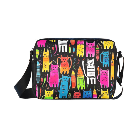 Colourful Cats - Classic Cross-body Nylon Bag