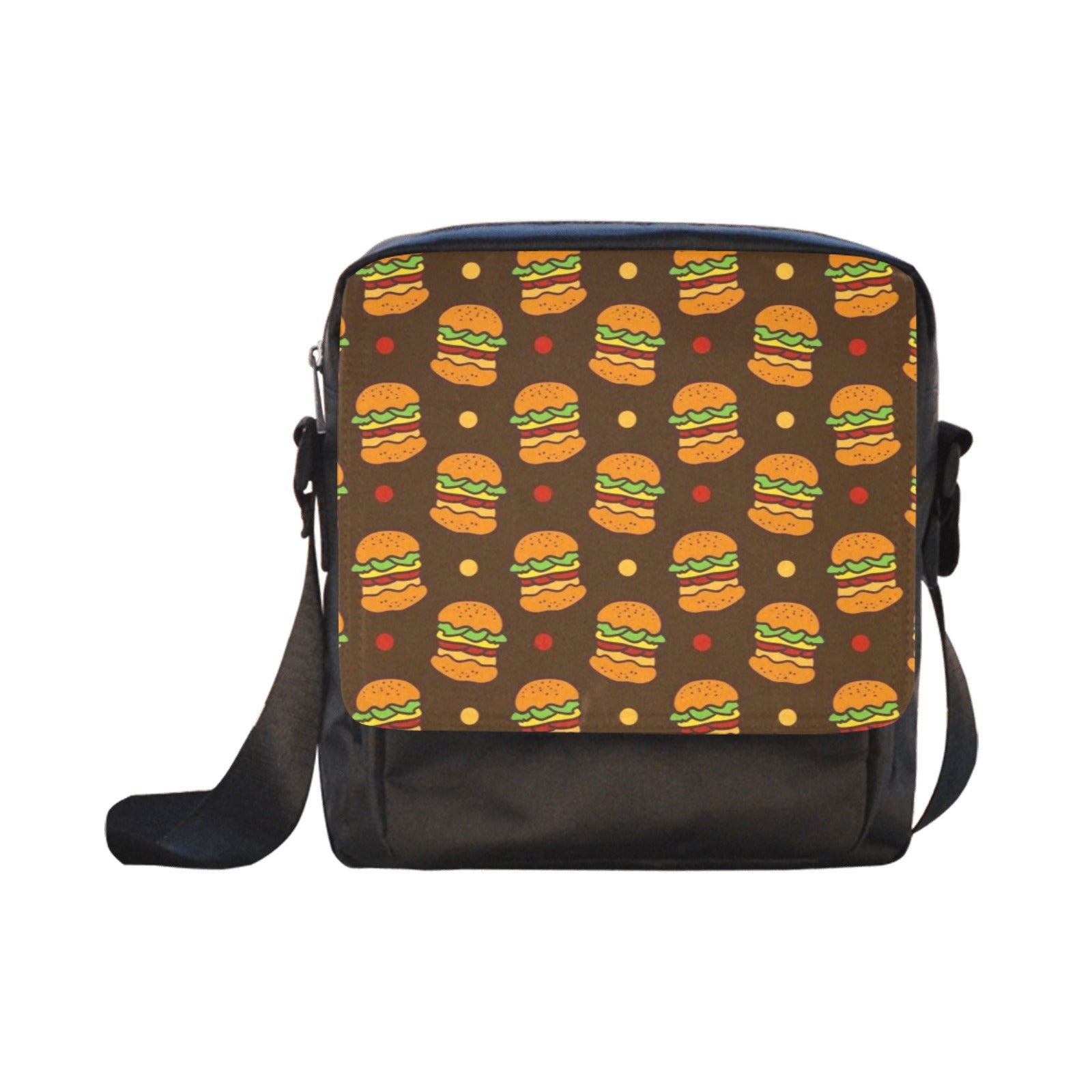 Burgers - Crossbody Nylon Bag Crossbody Bags Food Printed Offshore