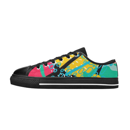 Bright And Colourful - Women's Classic Canvas Shoes