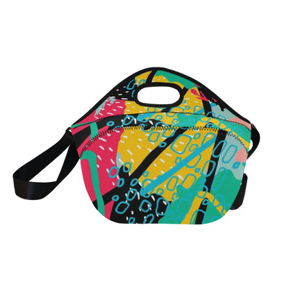 Bright And Colourful - Neoprene Lunch Bag/Large Neoprene Lunch Bag/Large Printed Offshore