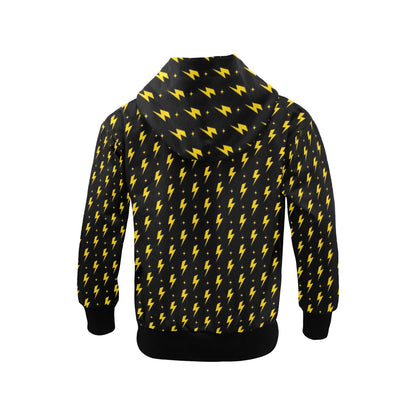 Yellow Lightning - Junior Boys Zip Up Hoodie