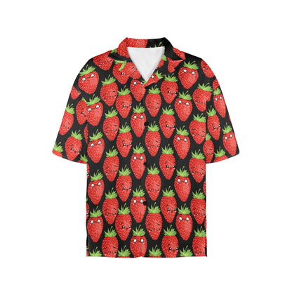 Strawberry Characters - Womens Hawaiian Shirt