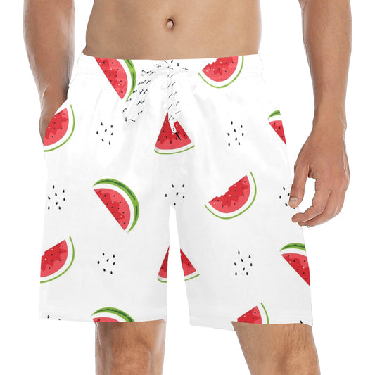 Watermelon - Men's Mid-Length Beach Shorts